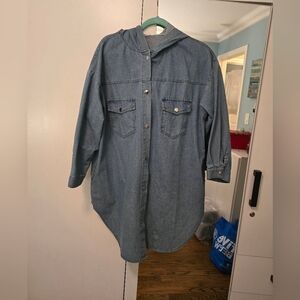 XL Denim Hooded Jacket